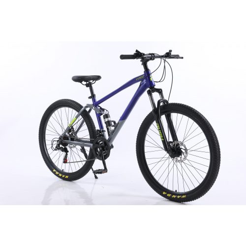 Bicicleta MTB, Rush B427-Blue 27,5", schimbator Shimano, frane disc, cu suspensie PRO, albastru/gri