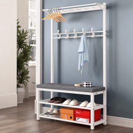   Perete pentru hol de intrare cu suport pentru pantofi, BeComfort, CR004-60, 170 x 33 x 60 cm