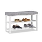 Dulap pentru pantofi 80 x 33 x 50 cm alb CS06-80
