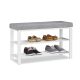 Dulap pentru pantofi 80 x 33 x 50 cm alb CS06-80