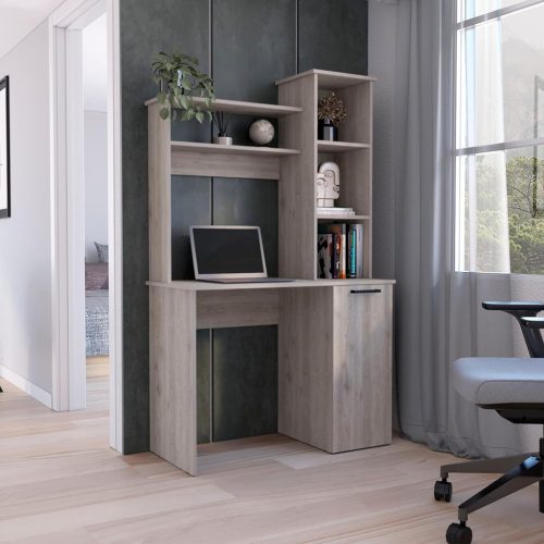 Birou cu rafturi și spațiu de depozitare 98,5x45,3x162,5cm maro FUR1233-2