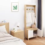 Dulap de intrare în hol cu cuier FUR1659 176 x 32 x 60 cm