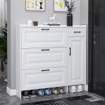 Dulap pentru încălțăminte 120x17x115 cm alb FUR1671-1