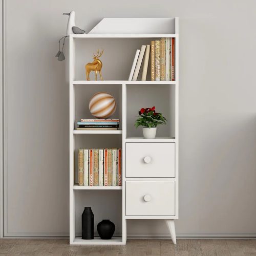 Dulap cu sertare 61x30x130 cm alb FUR1870-1