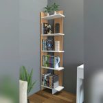 Raft de depozitare bibliotecă 45x21x170cm maro FUR1958-1
