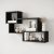 Raft de perete 87x18x54cm negru FUR1961-3