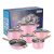 Set de oale de gătit din inox, 12 piese cu capac metalic G20