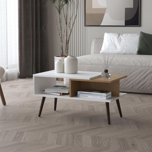 Măsuță de cafea cu sertare 75x42x40 cm alb GM-02
