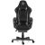 Scaun de gaming, Guru Master GM1-G-L, elegant, rotativ, inaltime ajustabila, cu suport picioare, negru/gri