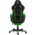 Guru Master GM2-GN-L, scaun de gaming,  elegant, ergonomic, rotativ, cu suport picioare, negru/verde