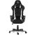 Guru Master GM2-W-L, scaun de gaming,  elegant, ergonomic, rotativ, cu suport picioare, negru/alb