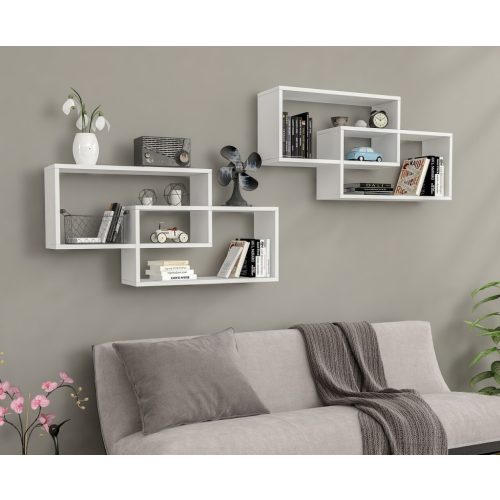 Raft de perete 104x22x45cm alb GR-02