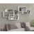 Raft de perete 104x22x45cm alb GR-02