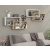 Raft de perete 104x22x45cm alb maro GR-03