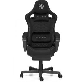   Guru Supreme GS2-G-L, scaun de gaming,  elegant, ergonomic, rotativ, cu suport picioare, negru/alb