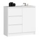 Comodă cu sertare mobilier dormitor living 80x35x77 cm alb GW-03