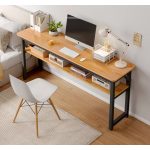 Birou, Masa PC office, BeComfort LD02-BRWN, 120 x 40 x 74 cm, maro