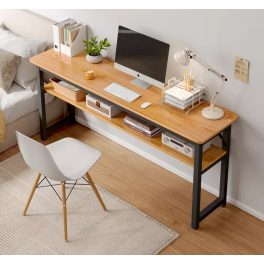   Birou, Masa PC office, BeComfort LD02-BRWN, 120 x 40 x 74 cm, maro