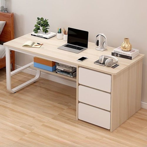 Birou cu sertare, LG08-140, 140 x 50 x 73,5 cm, stejar