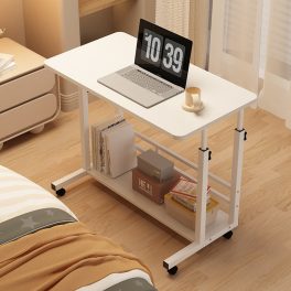   Suport laptop cu stativ BeComfort LS04-1 60x37x(60-90) cm alb