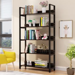   Raft de depozitare metalic 5 polițe 60x30x182cm negru PG04-4