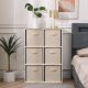 BeComfort raft cu 6 cutii de depozitare 60x90x30 cm TN03