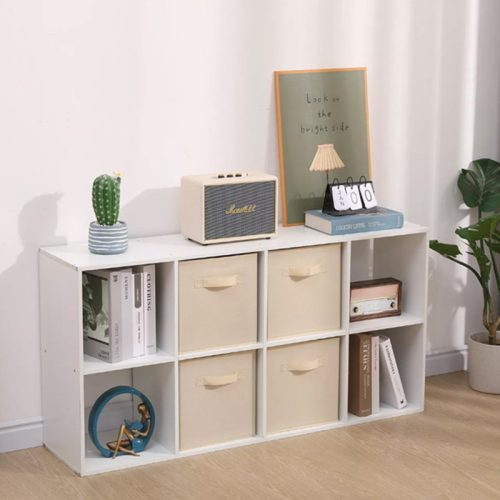 BeComfort raft cu 4 cutii de depozitare 120x60x30 cm TN04